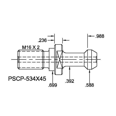 Tj Davies Co Coolant Through Retention Knob PSCP-534X45